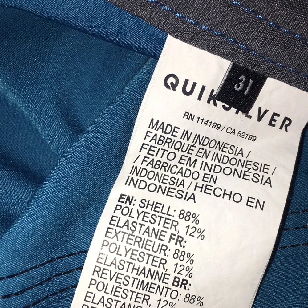 QuickSilver Highline Board Shorts | Size 31